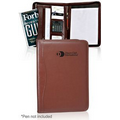 Brown Zippered Portfolios w/ Calculator (13"x10")